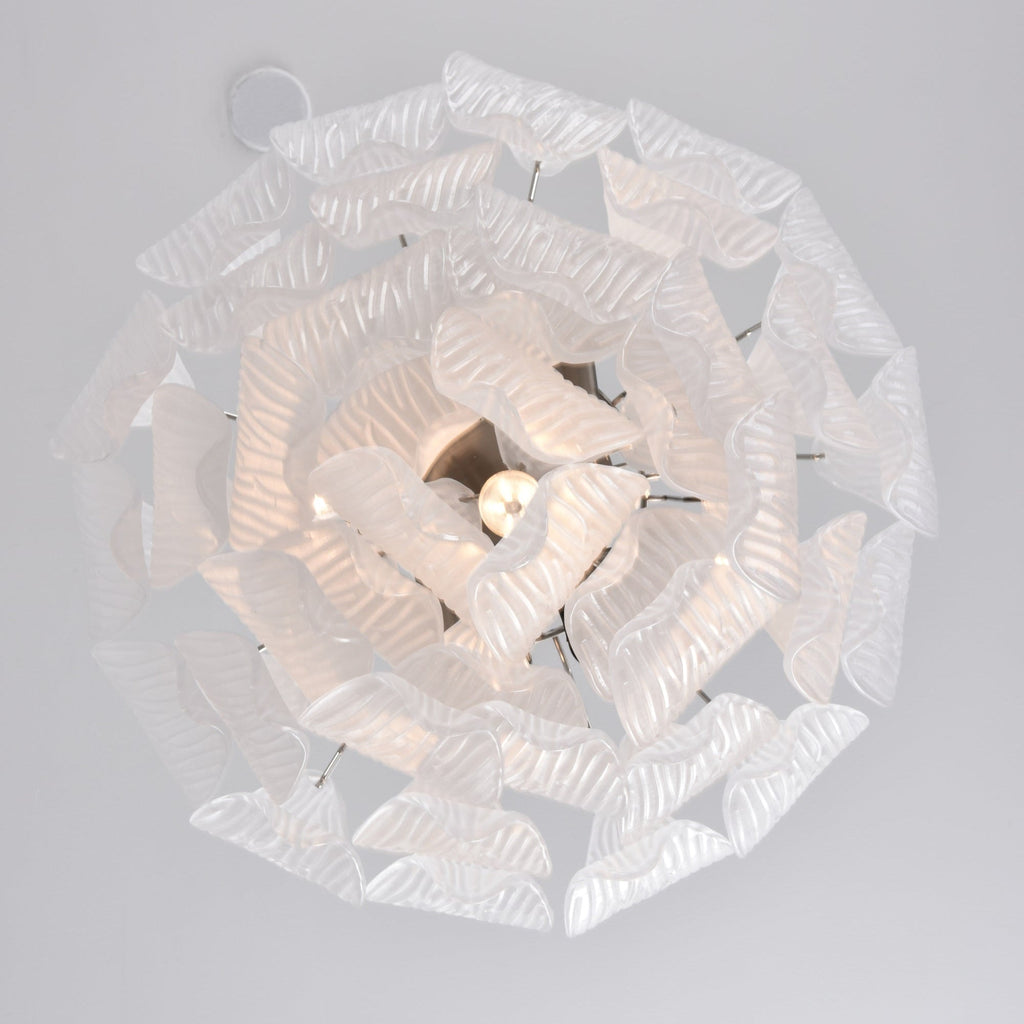 Blown Glass Flower Chandelier — Chandelier | Maison Monashee — view 21