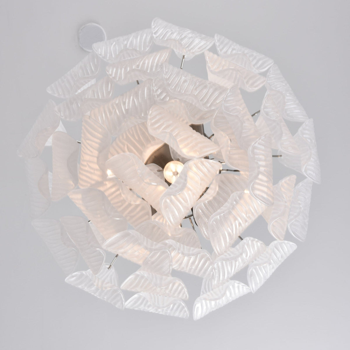 Blown Glass Flower Chandelier — Chandelier | Maison Monashee — view 21