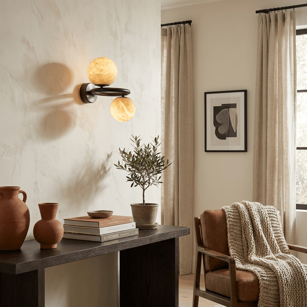 White Wall Sconce Light — Wall Sconce | Maison Monashee — view 9