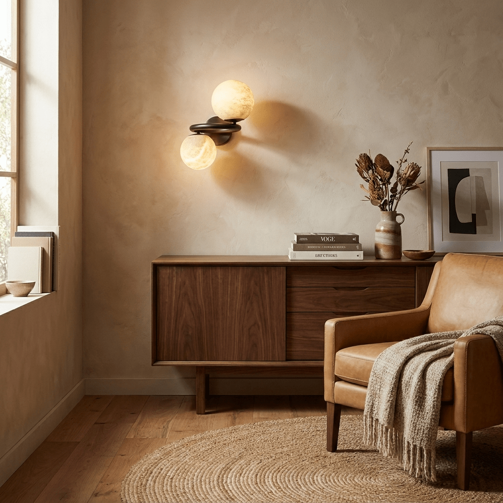 White Wall Sconce Light — Wall Sconce | Maison Monashee — view 10