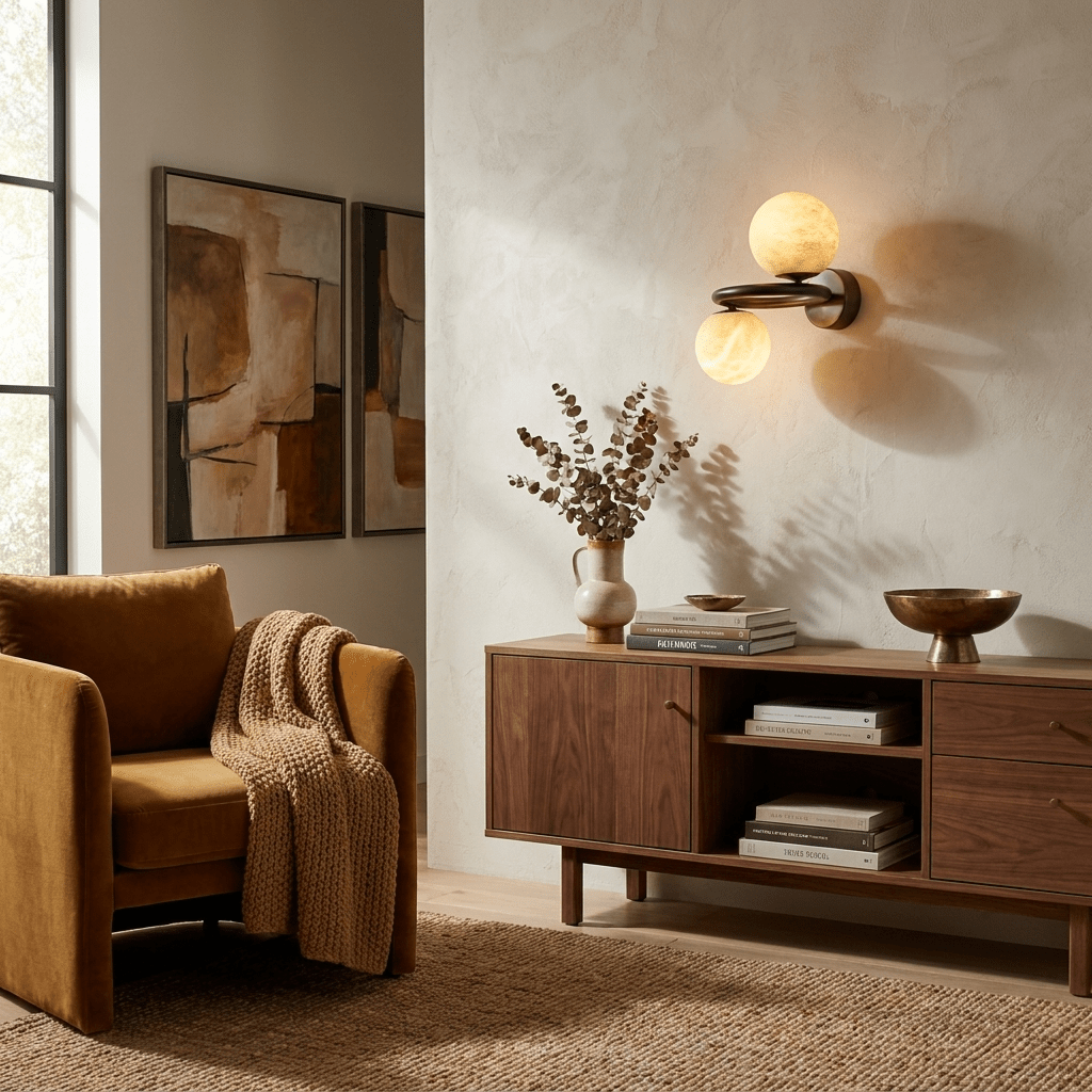 White Wall Sconce Light — Wall Sconce | Maison Monashee — view 3