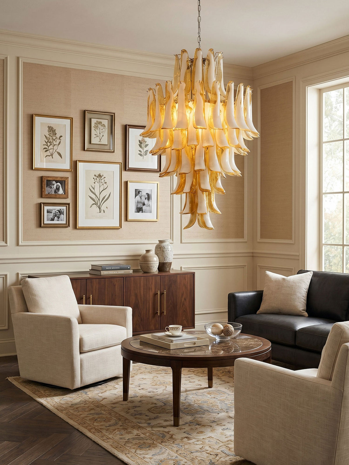 Large Blown Glass Pendant Light — Pendant Light | Maison Monashee — view 3