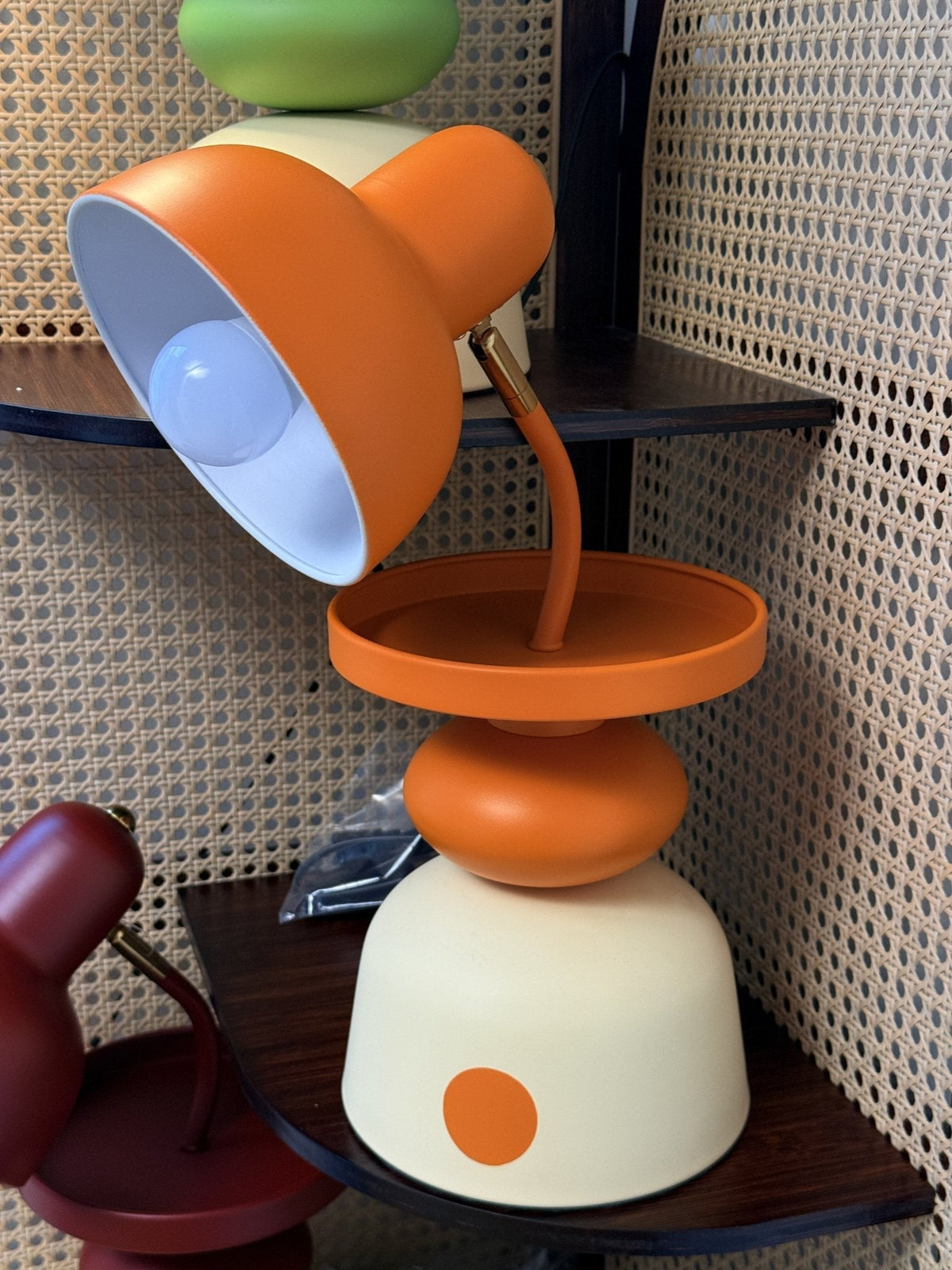 Modern Orange Table Lamp — Table Lamp | Maison Monashee — view 8