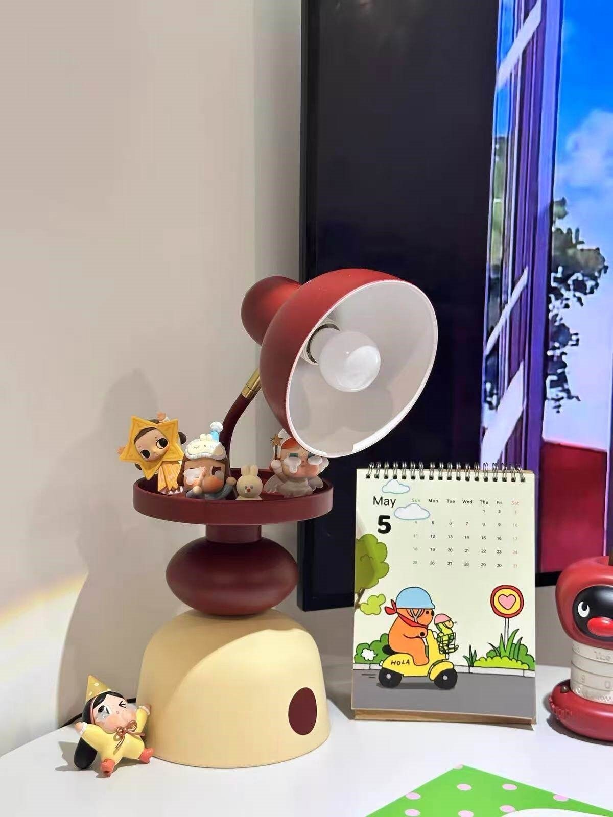 Modern Orange Table Lamp — Table Lamp | Maison Monashee — view 11