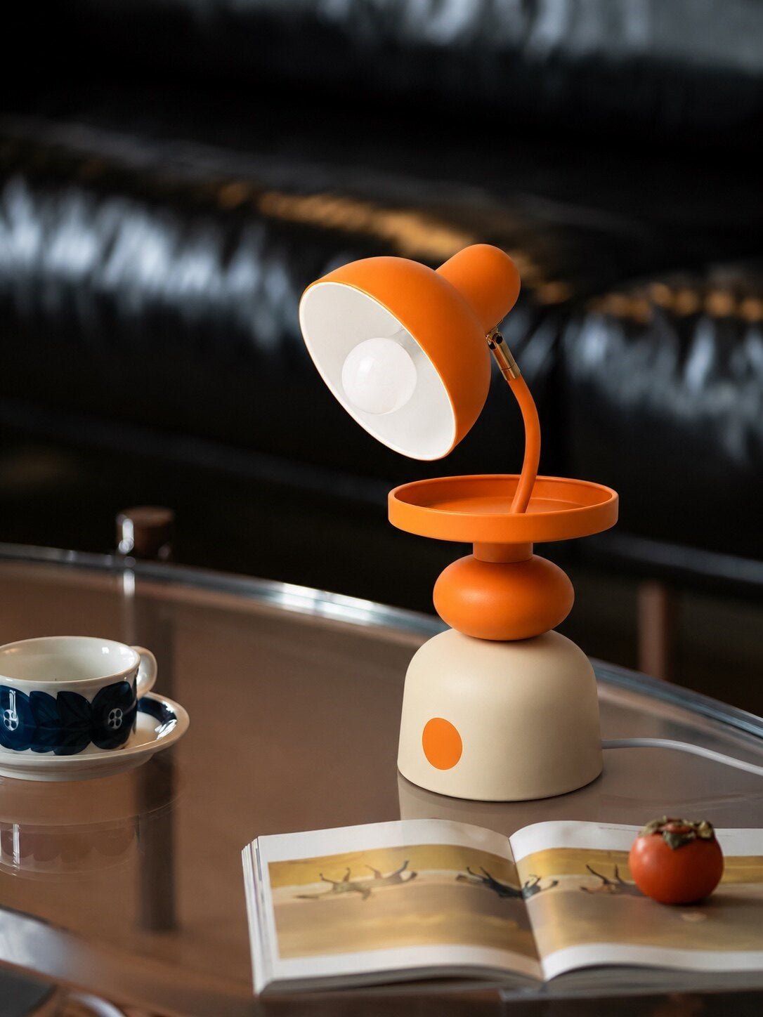 Modern Orange Table Lamp — Table Lamp | Maison Monashee — view 4