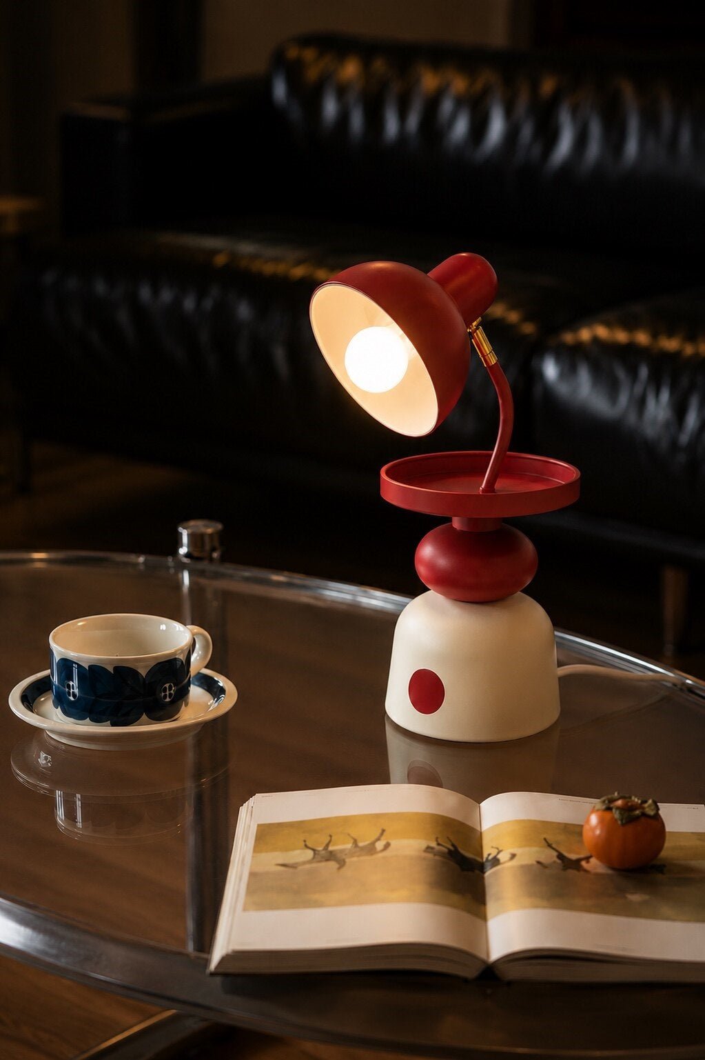Modern Orange Table Lamp — Table Lamp | Maison Monashee — view 6