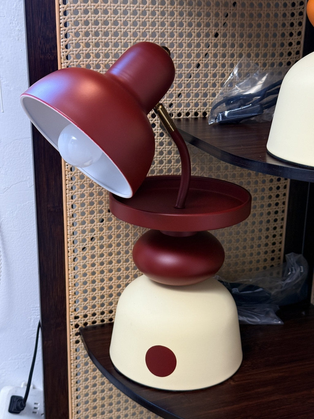 Modern Orange Table Lamp — Table Lamp | Maison Monashee — view 7