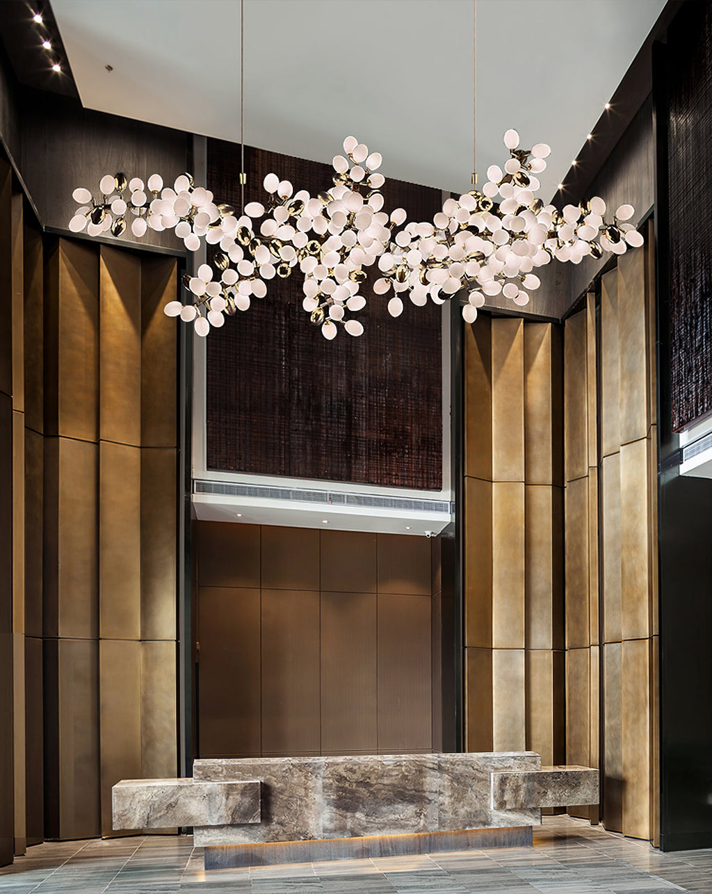 Gold Murano Glass Chandelier — Chandelier | Maison Monashee — view 43
