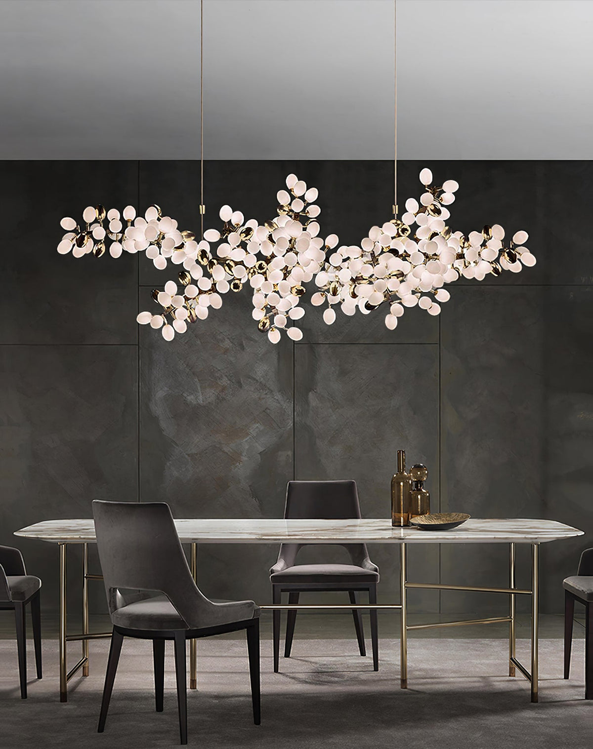 Gold Murano Glass Chandelier — Chandelier | Maison Monashee — view 44