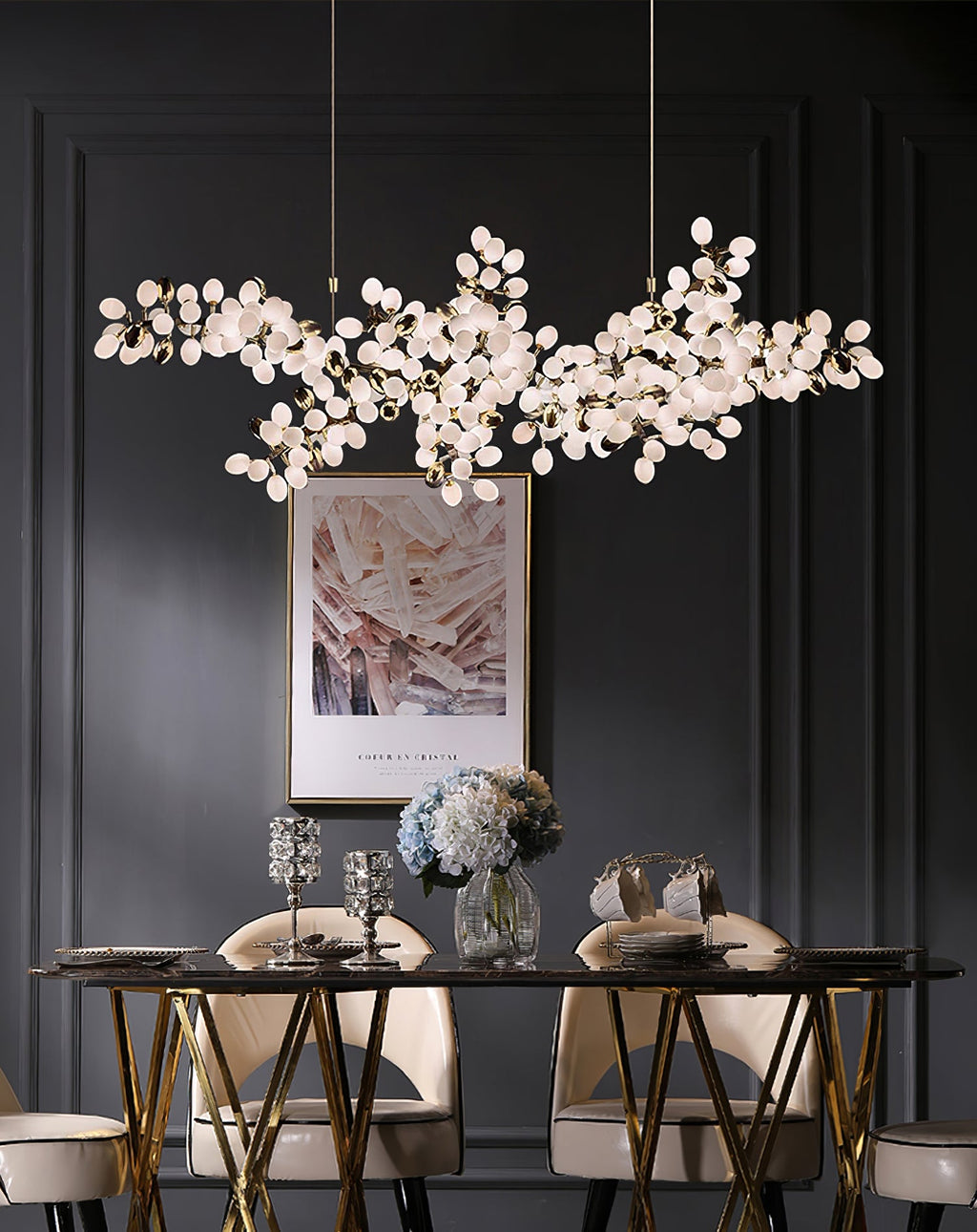 Gold Murano Glass Chandelier — Chandelier | Maison Monashee — view 45