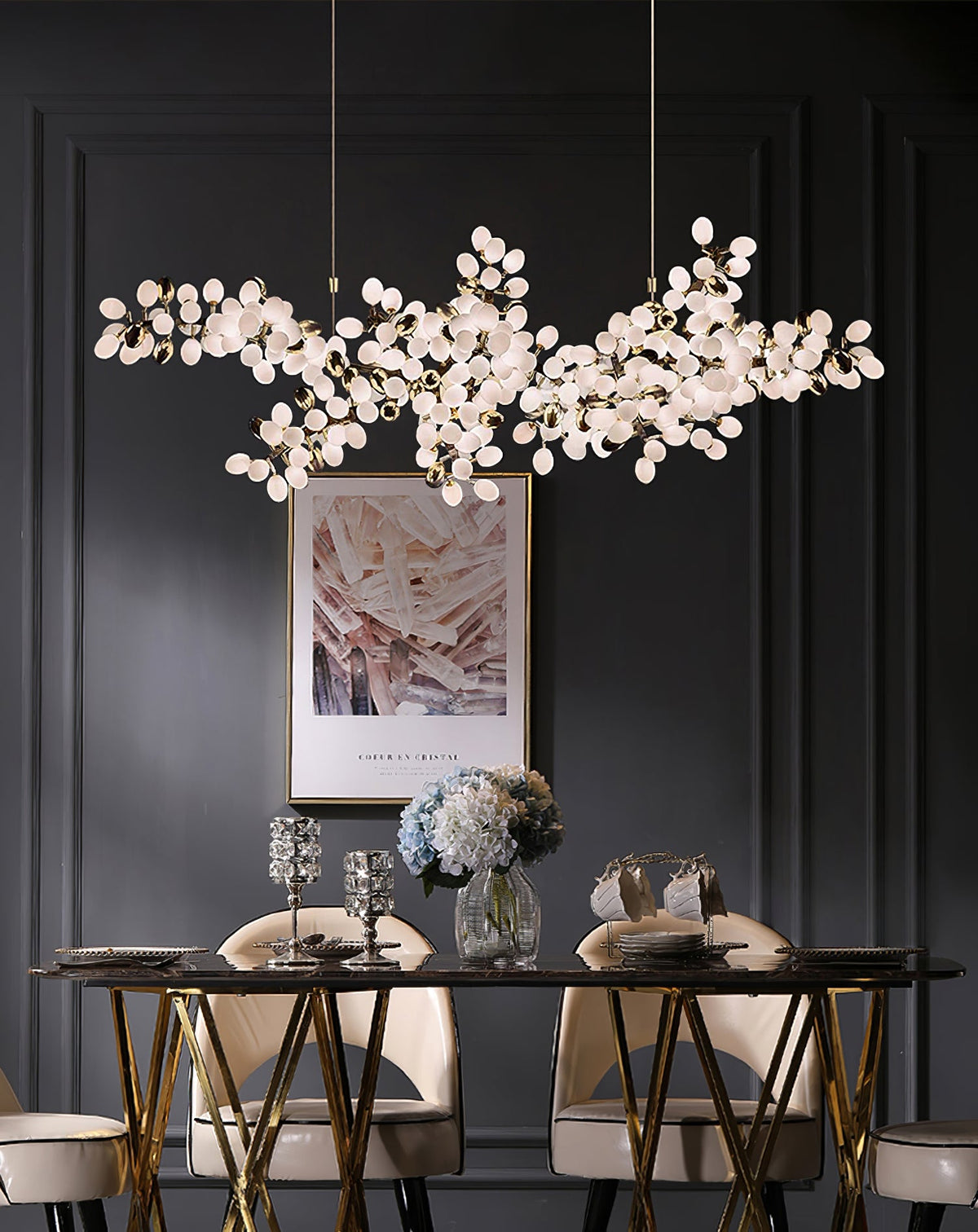 Gold Murano Glass Chandelier — Chandelier | Maison Monashee — view 45