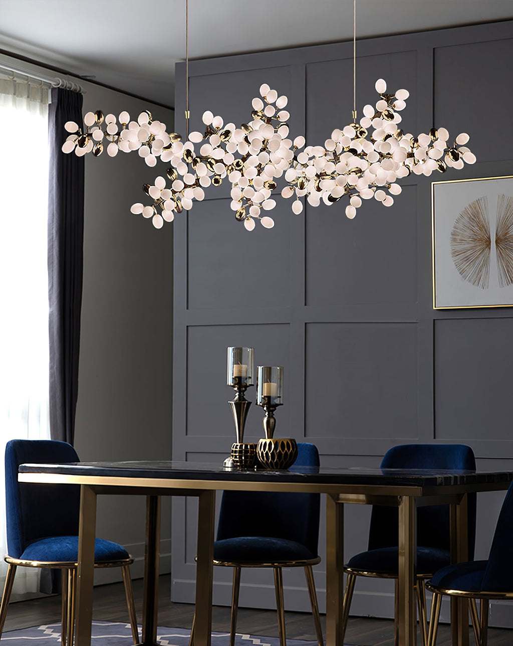 Gold Murano Glass Chandelier — Chandelier | Maison Monashee — view 49