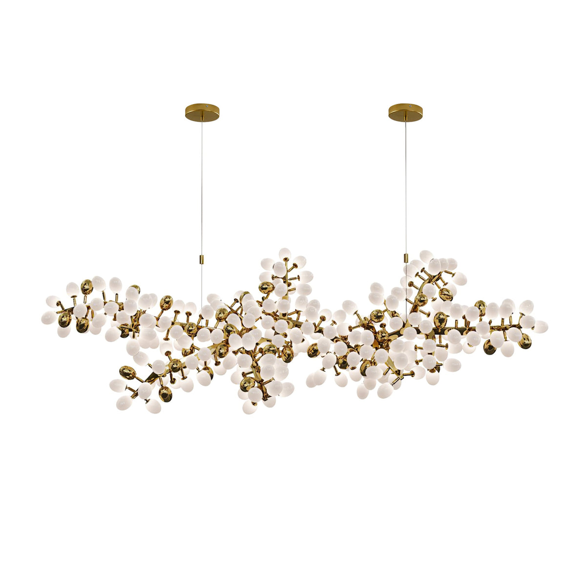 Gold Murano Glass Chandelier — Chandelier | Maison Monashee — view 50