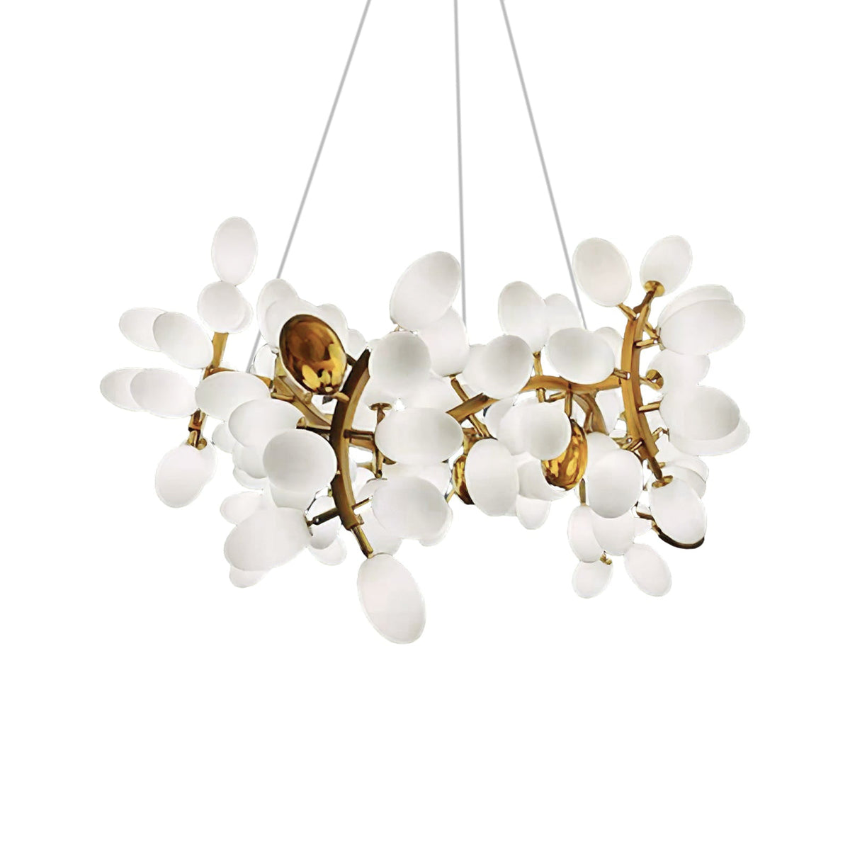 Gold Murano Glass Chandelier — Chandelier | Maison Monashee — view 51