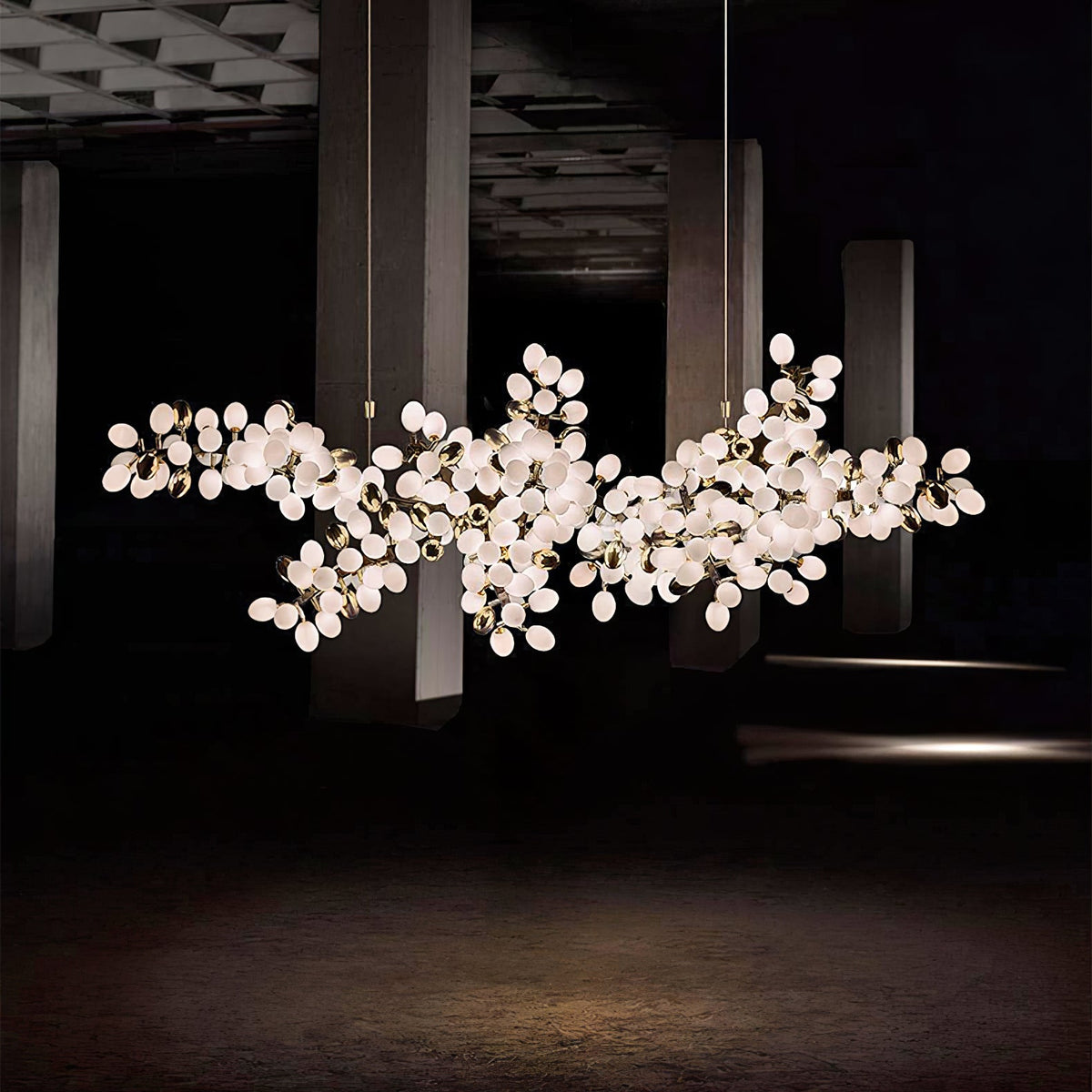 Gold Murano Glass Chandelier — Chandelier | Maison Monashee — view 35