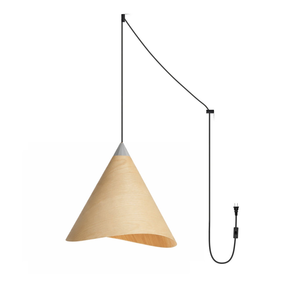 Natural Wood Pendant Light — Pendant Light | Maison Monashee — view 5