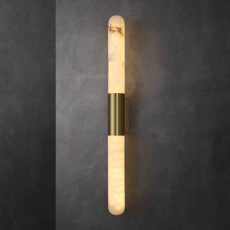 Alabaster Tube Sconce — Wall Sconce | Maison Monashee — view 6
