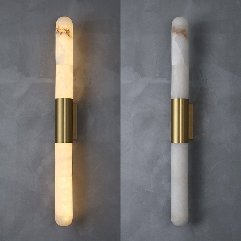 Alabaster Tube Sconce — Wall Sconce | Maison Monashee — view 5