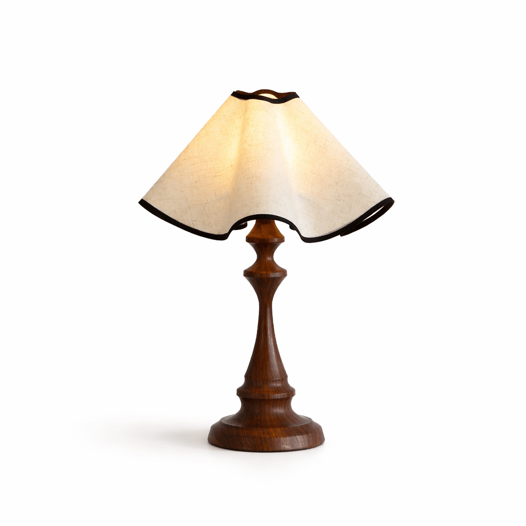 Scalloped Bedside Lamp — Table Lamp | Maison Monashee — view 5