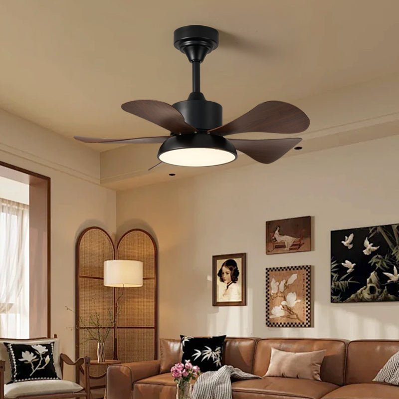 Small Black Ceiling Fan with Light — Ceiling Fan | Maison Monashee — view 3