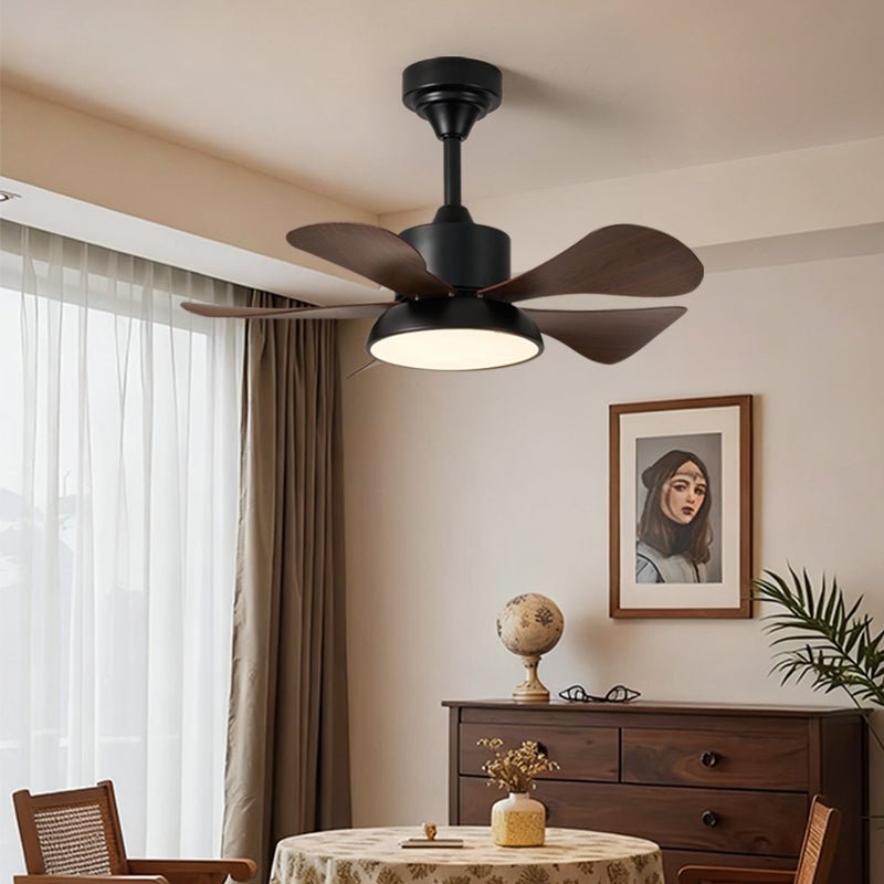 Small Black Ceiling Fan with Light — Ceiling Fan | Maison Monashee — view 5