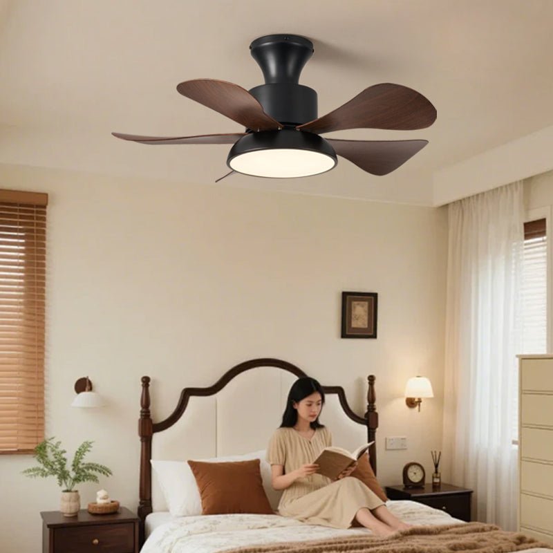 Small Black Ceiling Fan with Light — Ceiling Fan | Maison Monashee — view 2