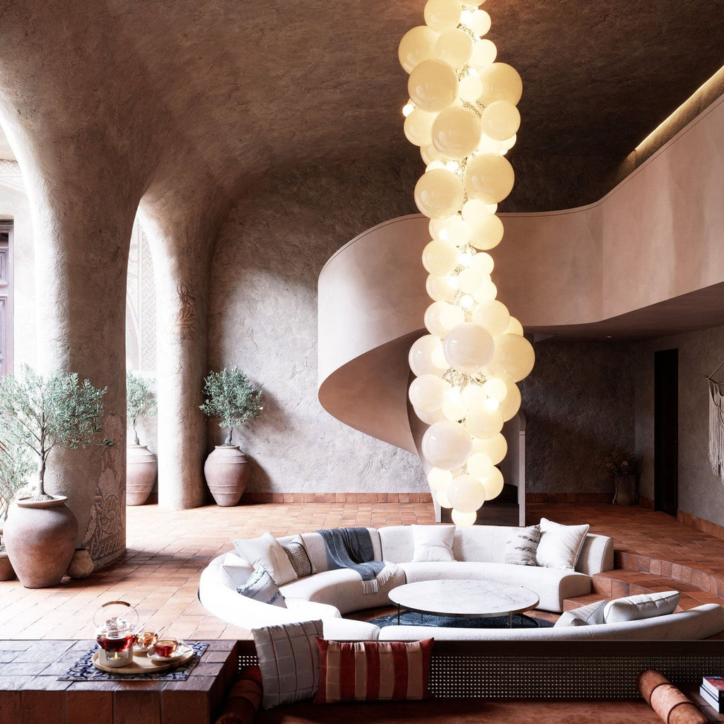 Glass Orb Chandelier — Chandelier | Maison Monashee — view 2