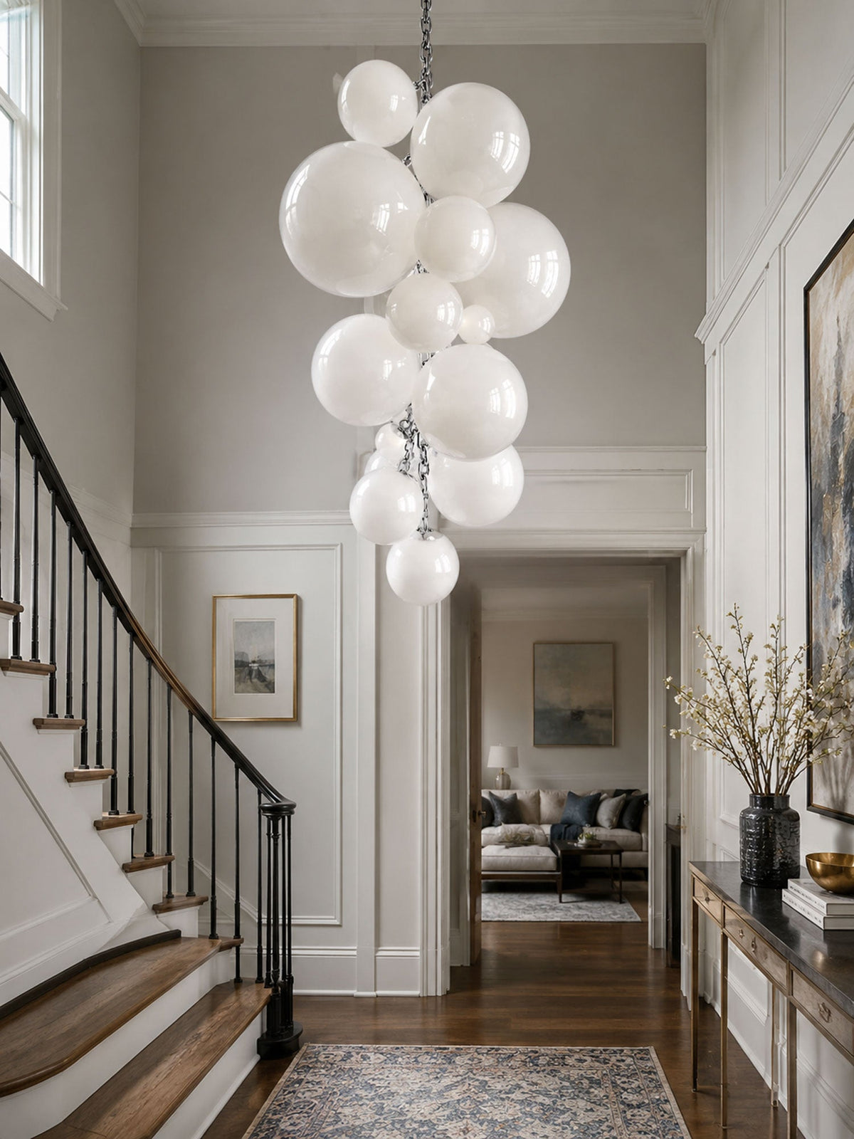 Glass Orb Chandelier — Chandelier | Maison Monashee — view 4