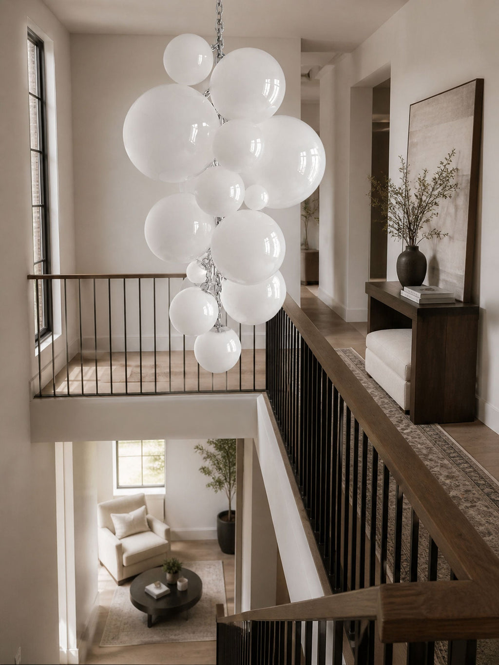 Glass Orb Chandelier — Chandelier | Maison Monashee — view 6