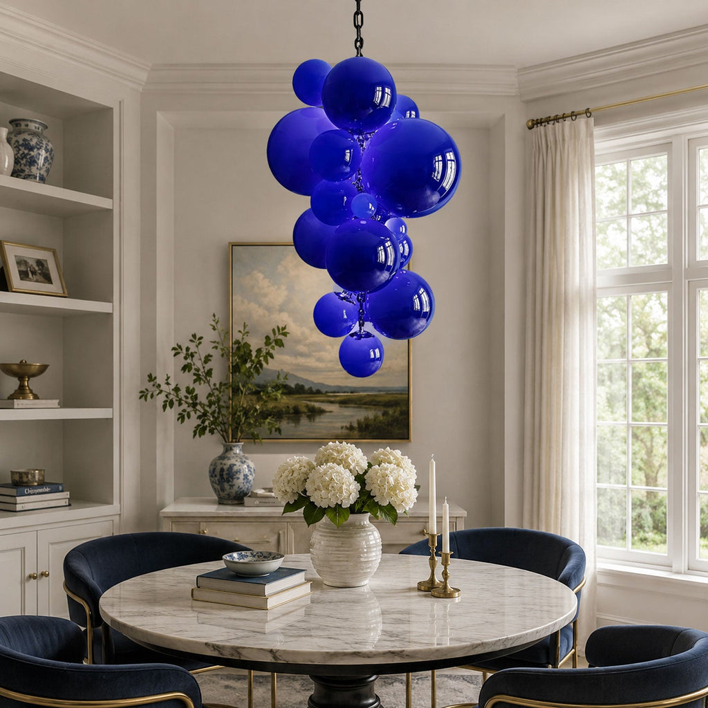 Glass Orb Chandelier — Chandelier | Maison Monashee — view 5