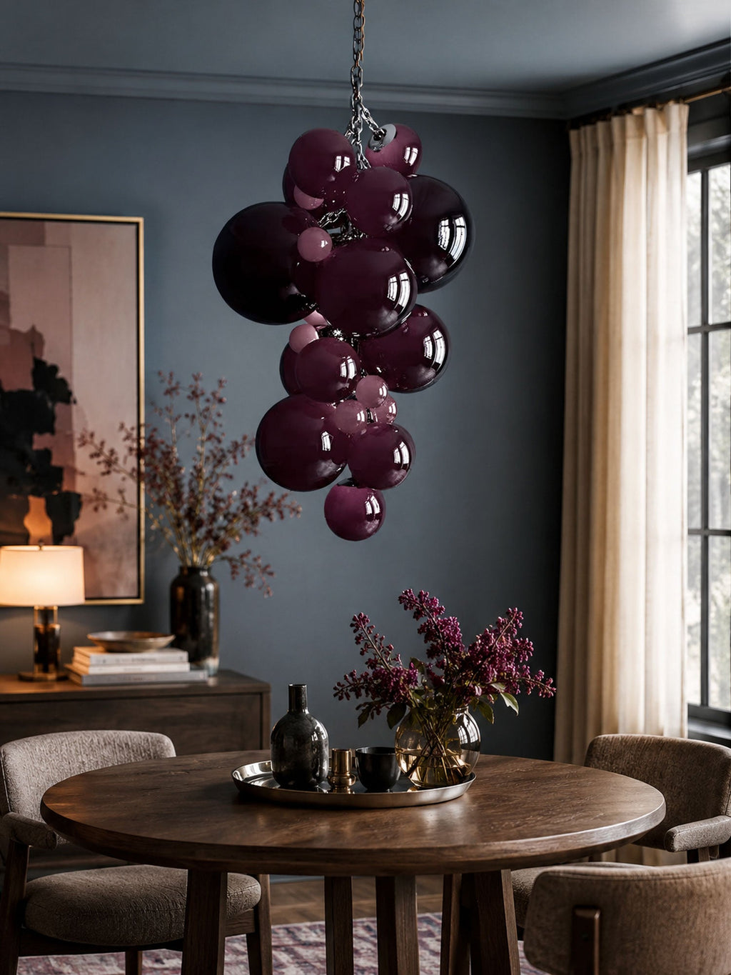 Glass Orb Chandelier — Chandelier | Maison Monashee — view 15