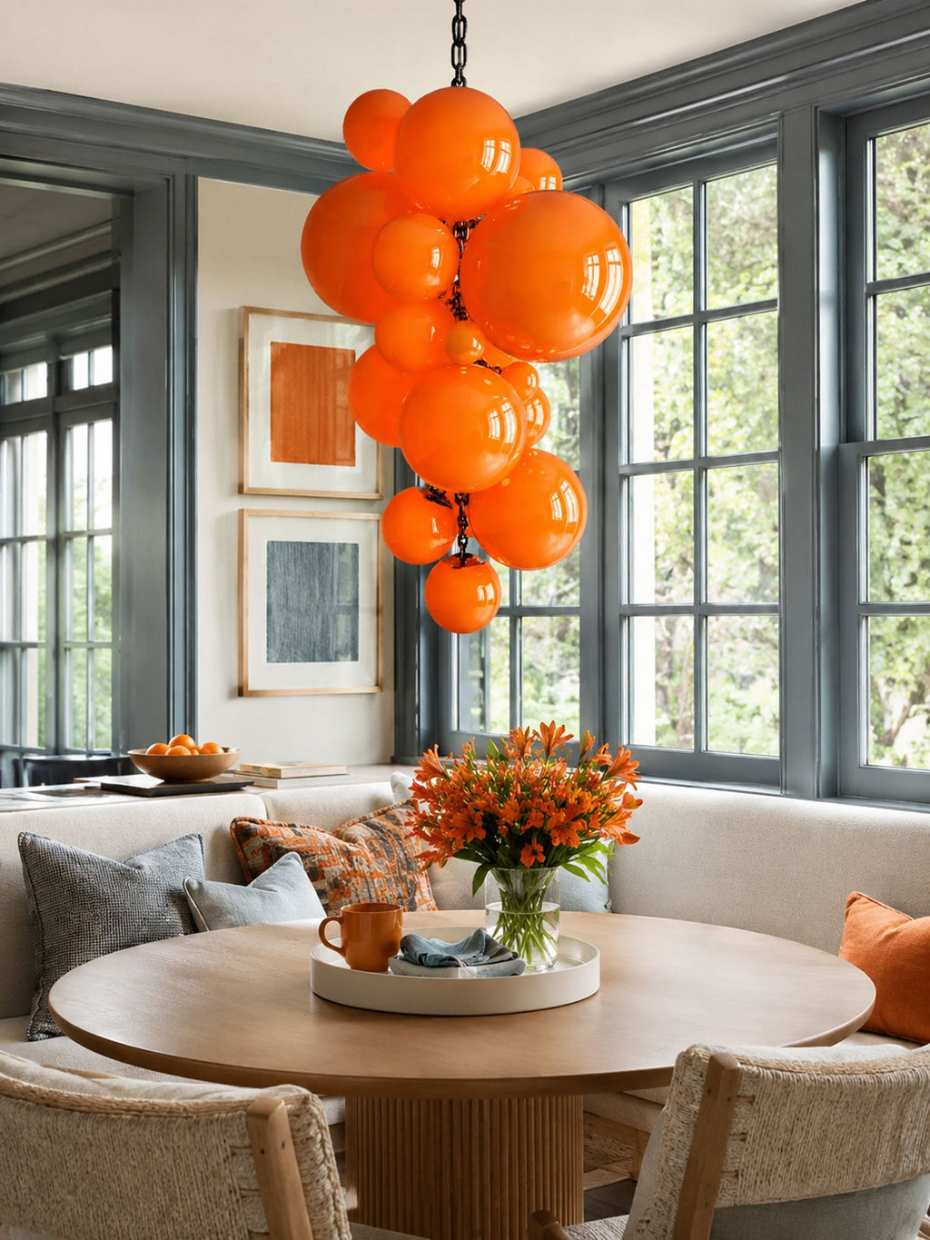 Glass Orb Chandelier — Chandelier | Maison Monashee — view 9