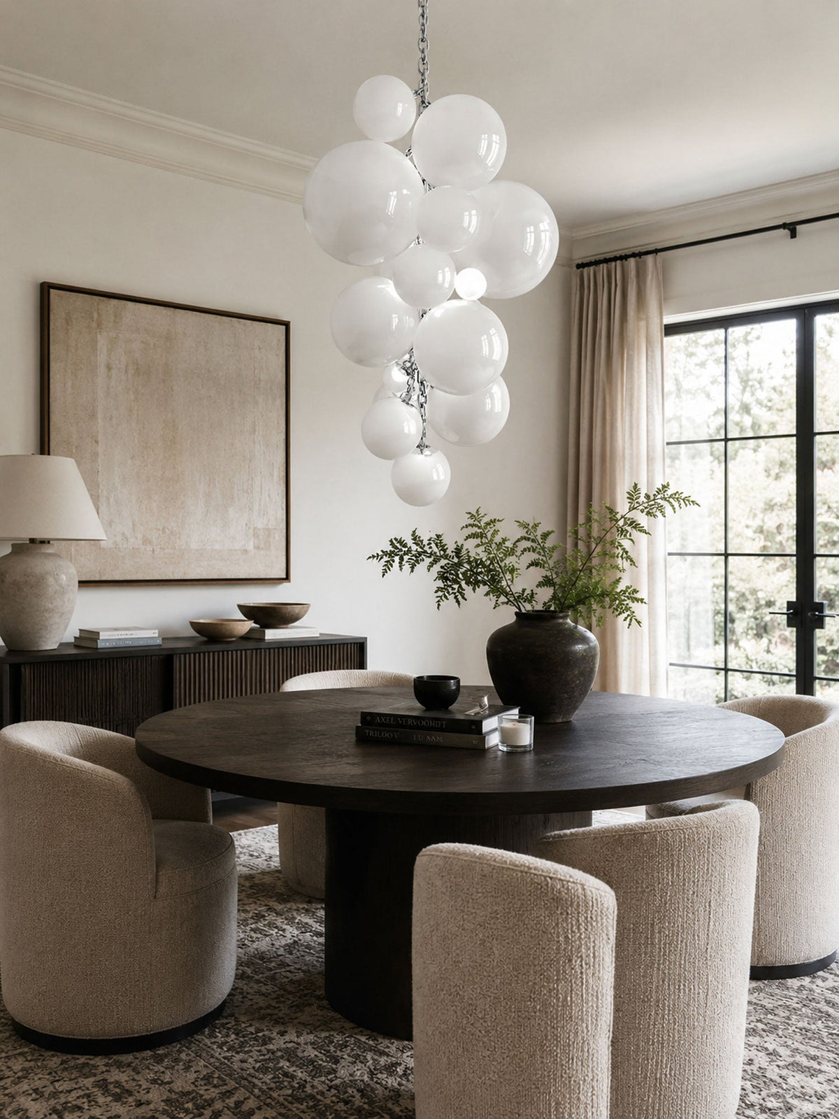 Glass Orb Chandelier — Chandelier | Maison Monashee — view 10