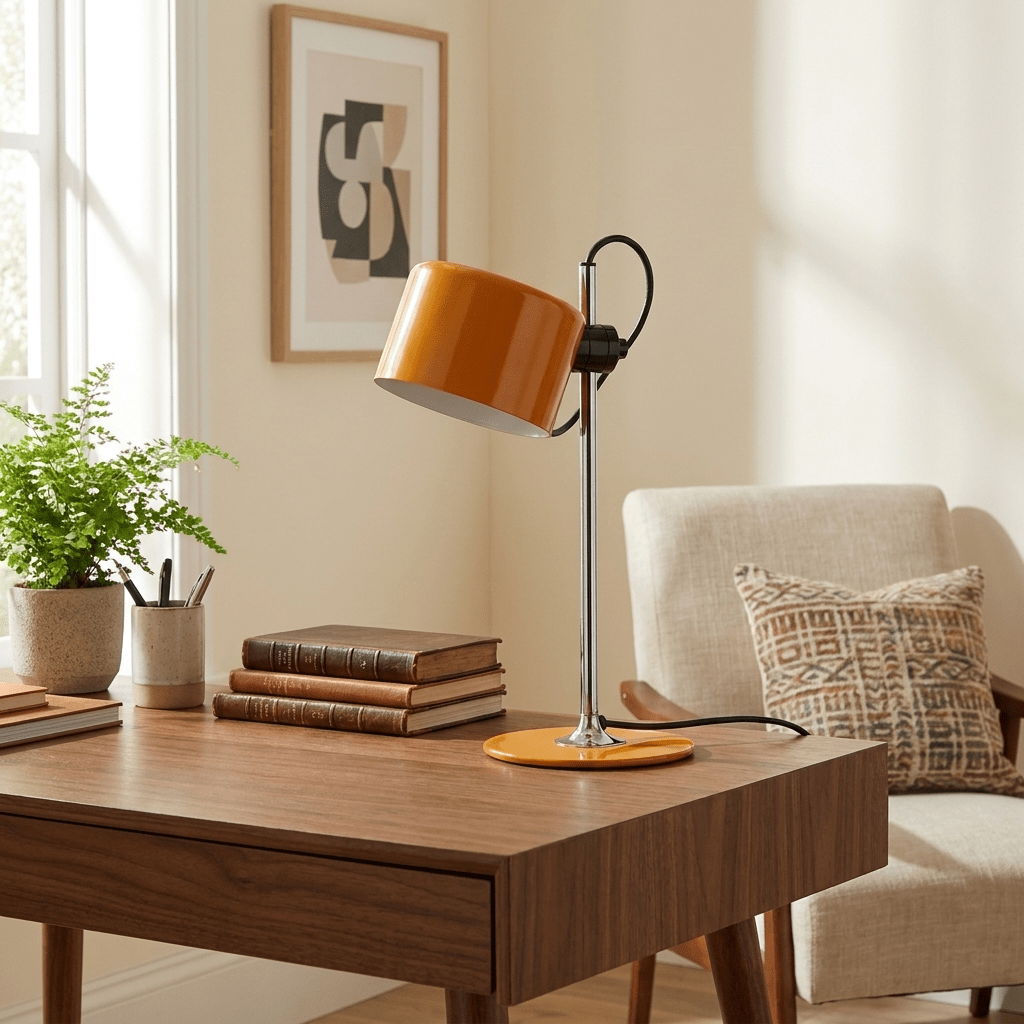 Retro Metal Table Lamp — Table Lamp | Maison Monashee — view 3