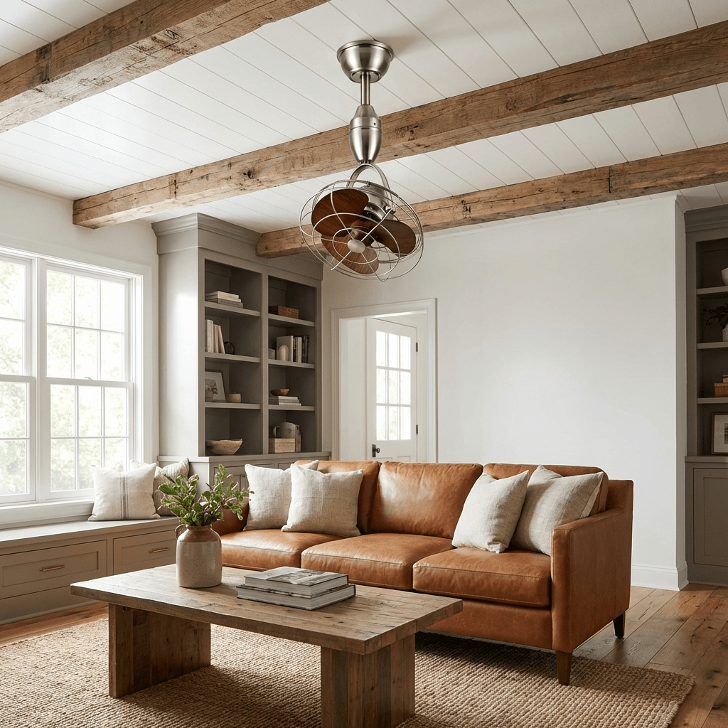 Industrial Ceiling Fan Without Light — Ceiling Fan | Maison Monashee — view 2