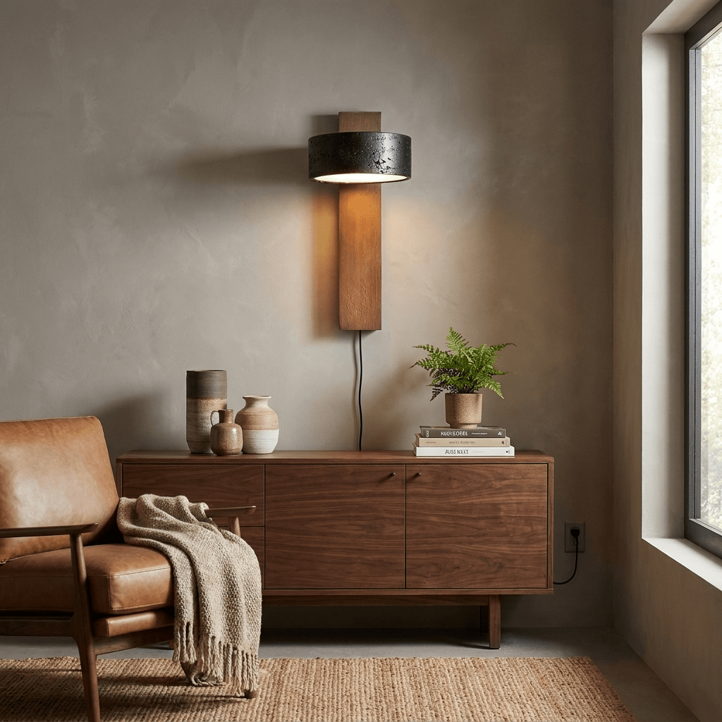 Black Wall Sconce with Switch — Wall Sconce | Maison Monashee — view 4