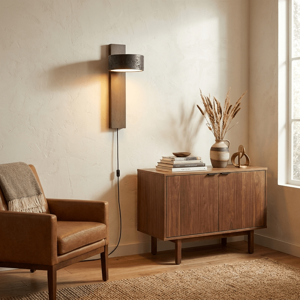 Black Wall Sconce with Switch — Wall Sconce | Maison Monashee — view 2