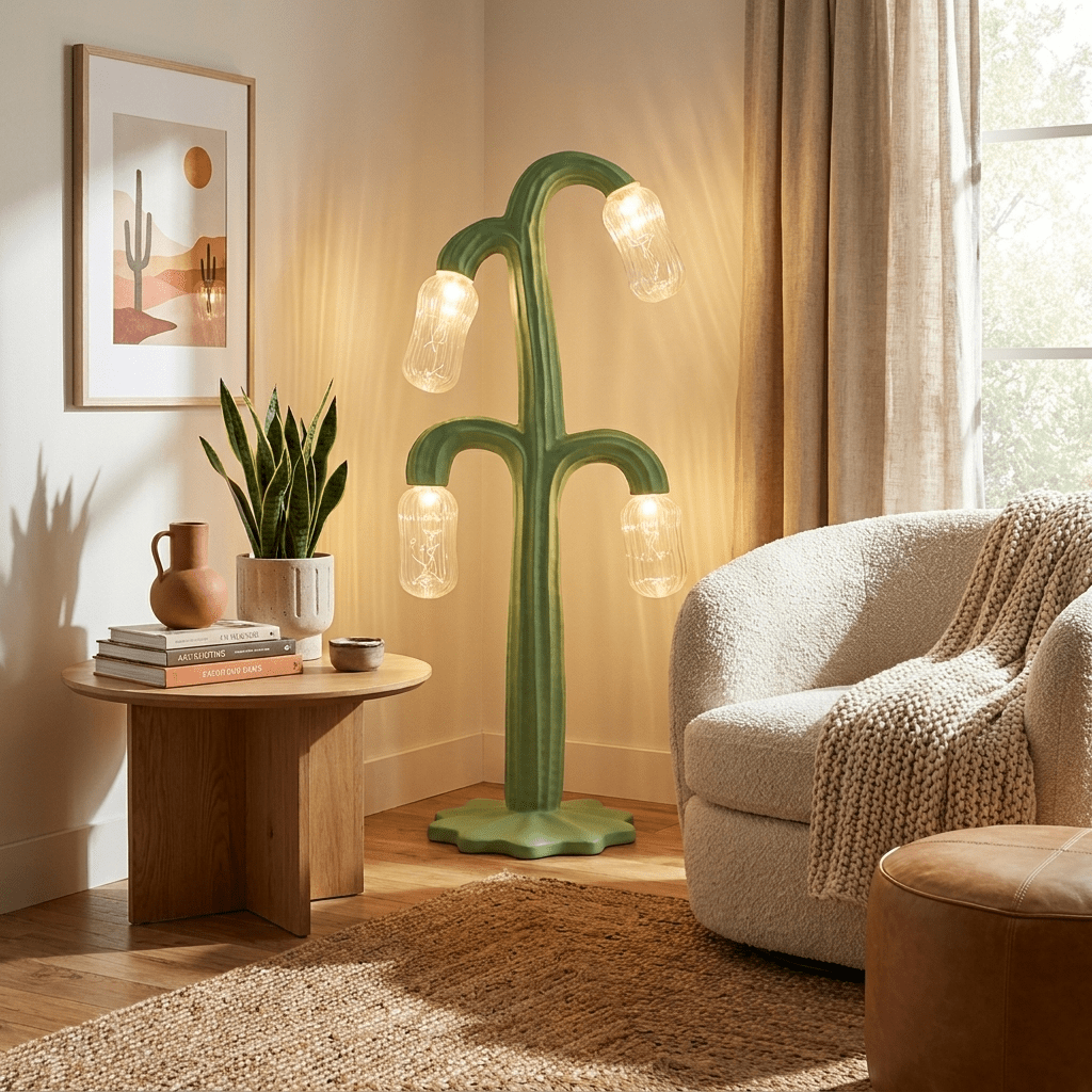 Sculptural Glass Floor Lamp — Floor Lamp | Maison Monashee — view 3