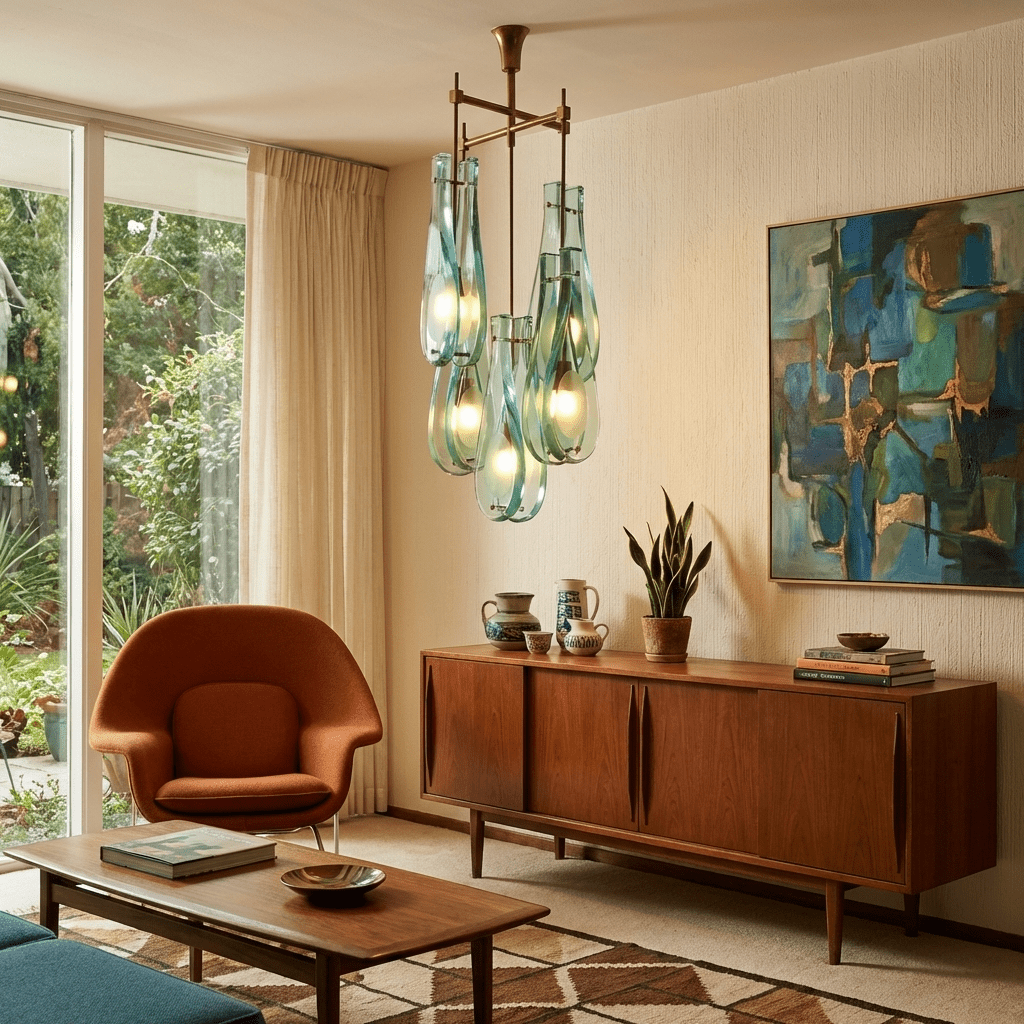 Teardrop Glass Chandelier — Chandelier | Maison Monashee — view 3