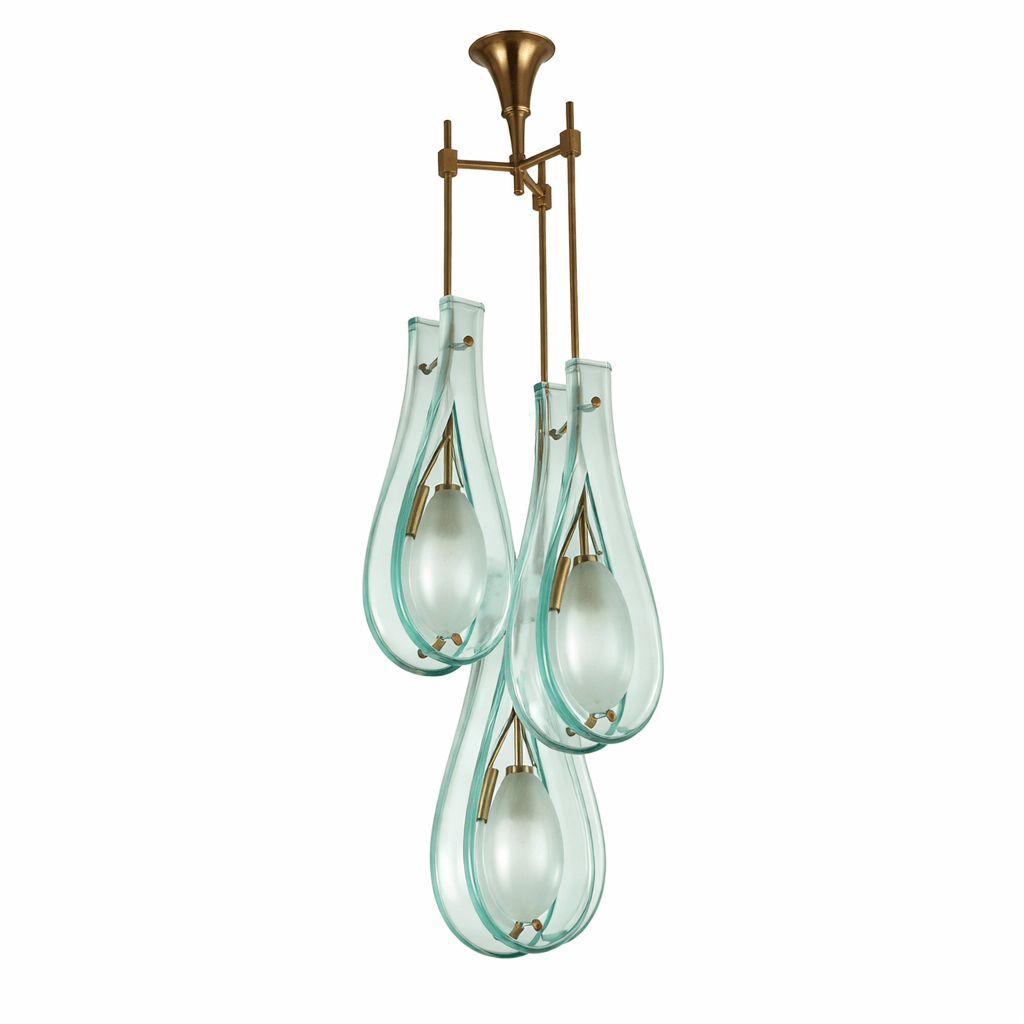 Teardrop Glass Chandelier — Chandelier | Maison Monashee — view 10