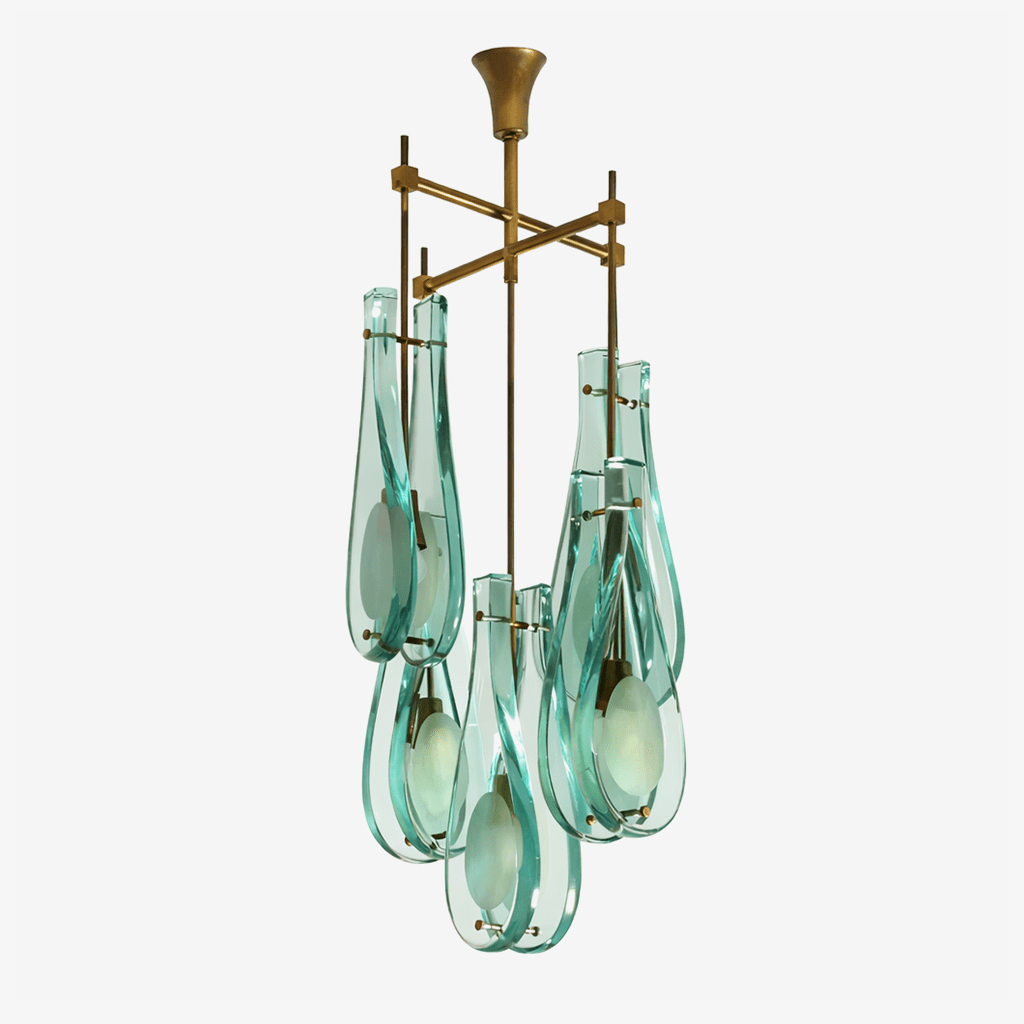 Teardrop Glass Chandelier — Chandelier | Maison Monashee