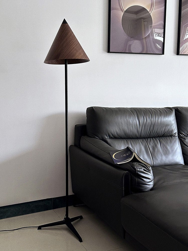 Light Wood Tripod Floor Lamp — Floor Lamp | Maison Monashee — view 7