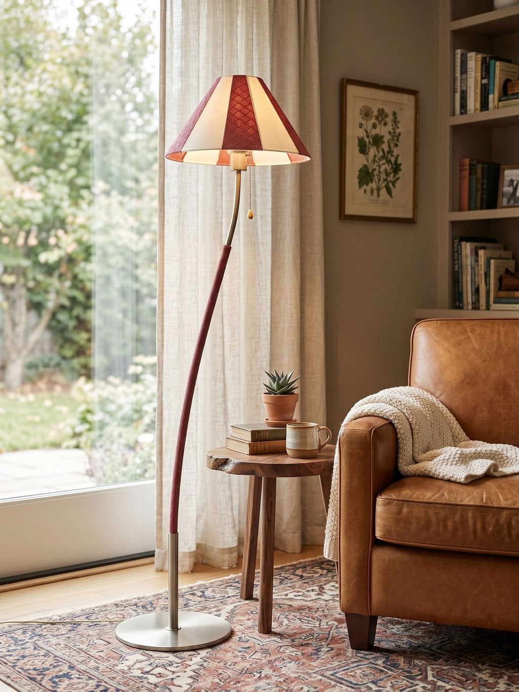 Curved Silver Floor Lamp — Floor Lamp | Maison Monashee — view 11