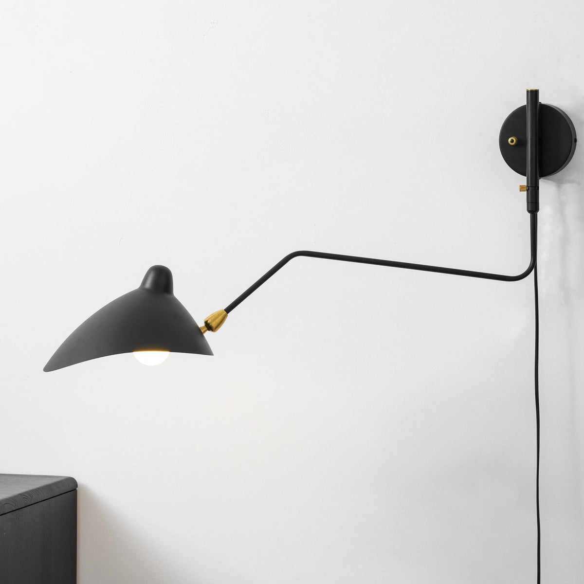 Black Arm Sconce — Wall Sconce | Maison Monashee — view 20