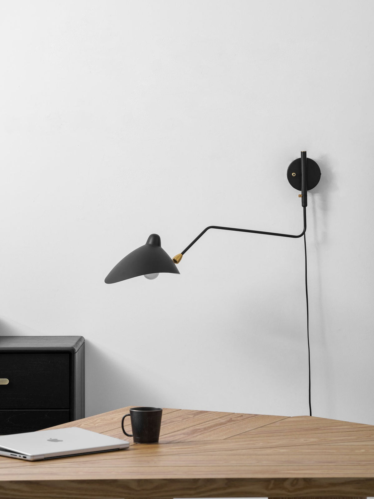 Black Arm Sconce — Wall Sconce | Maison Monashee — view 24