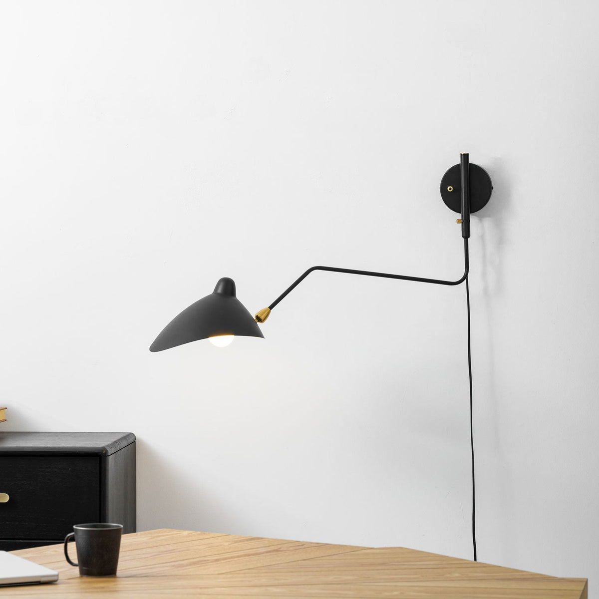 Black Arm Sconce — Wall Sconce | Maison Monashee — view 25