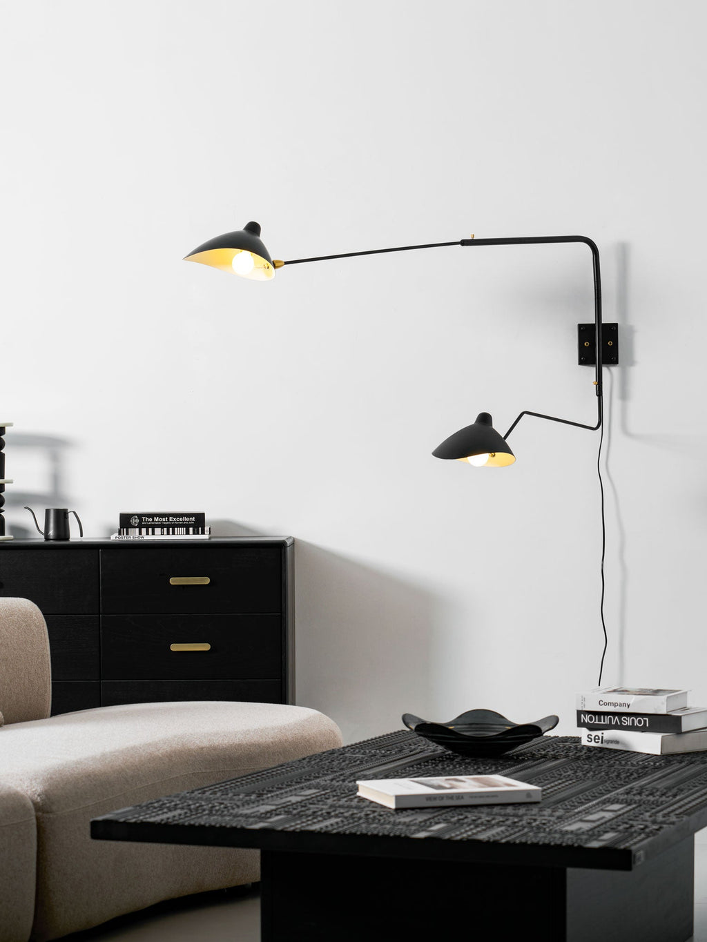 Black Arm Sconce — Wall Sconce | Maison Monashee — view 38