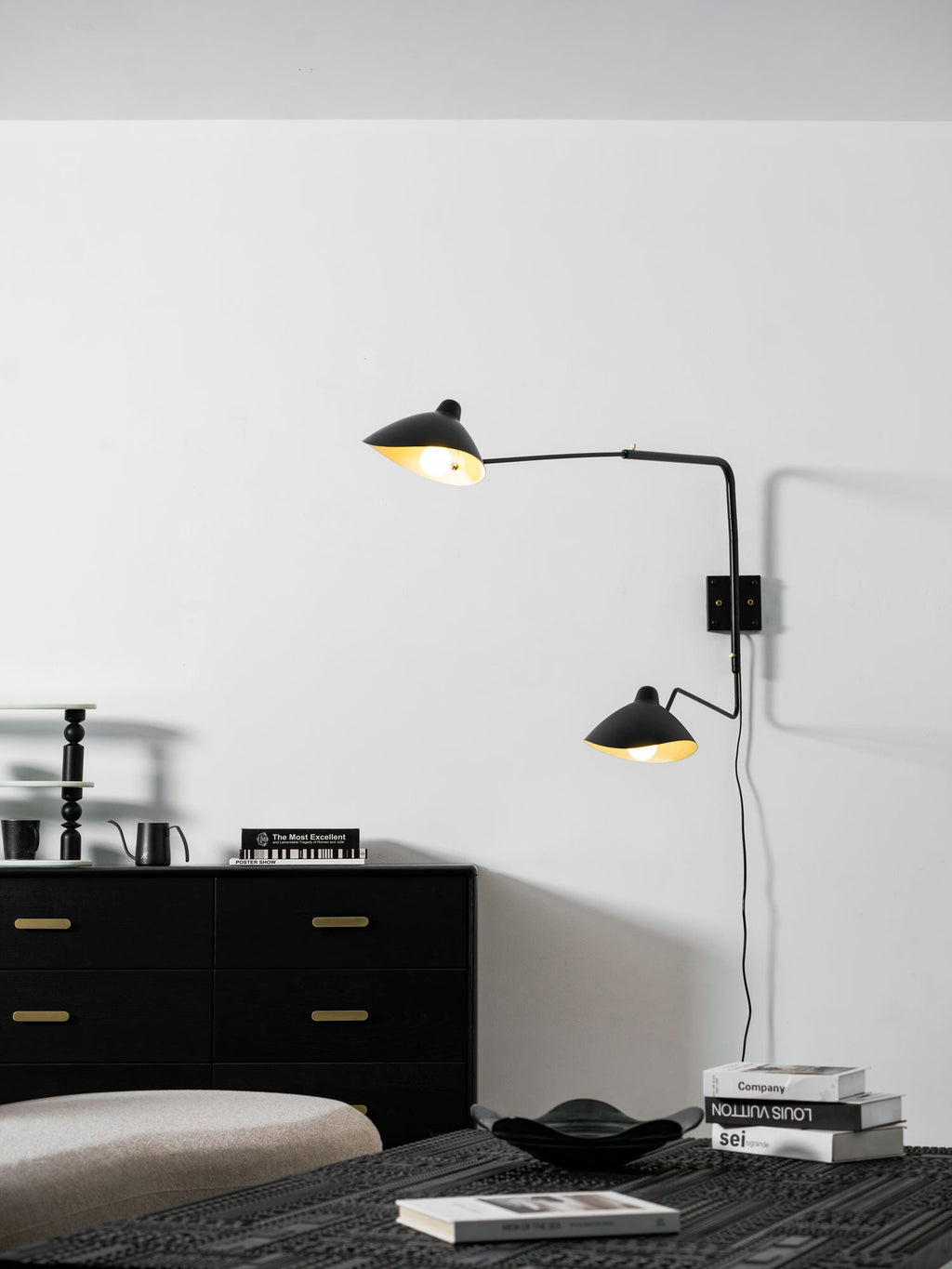 Black Arm Sconce — Wall Sconce | Maison Monashee — view 39