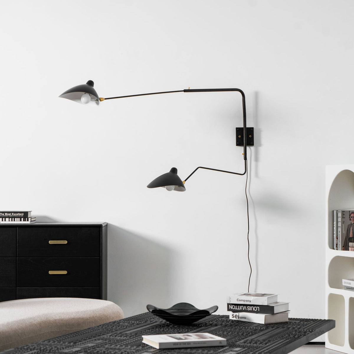 Black Arm Sconce — Wall Sconce | Maison Monashee — view 35