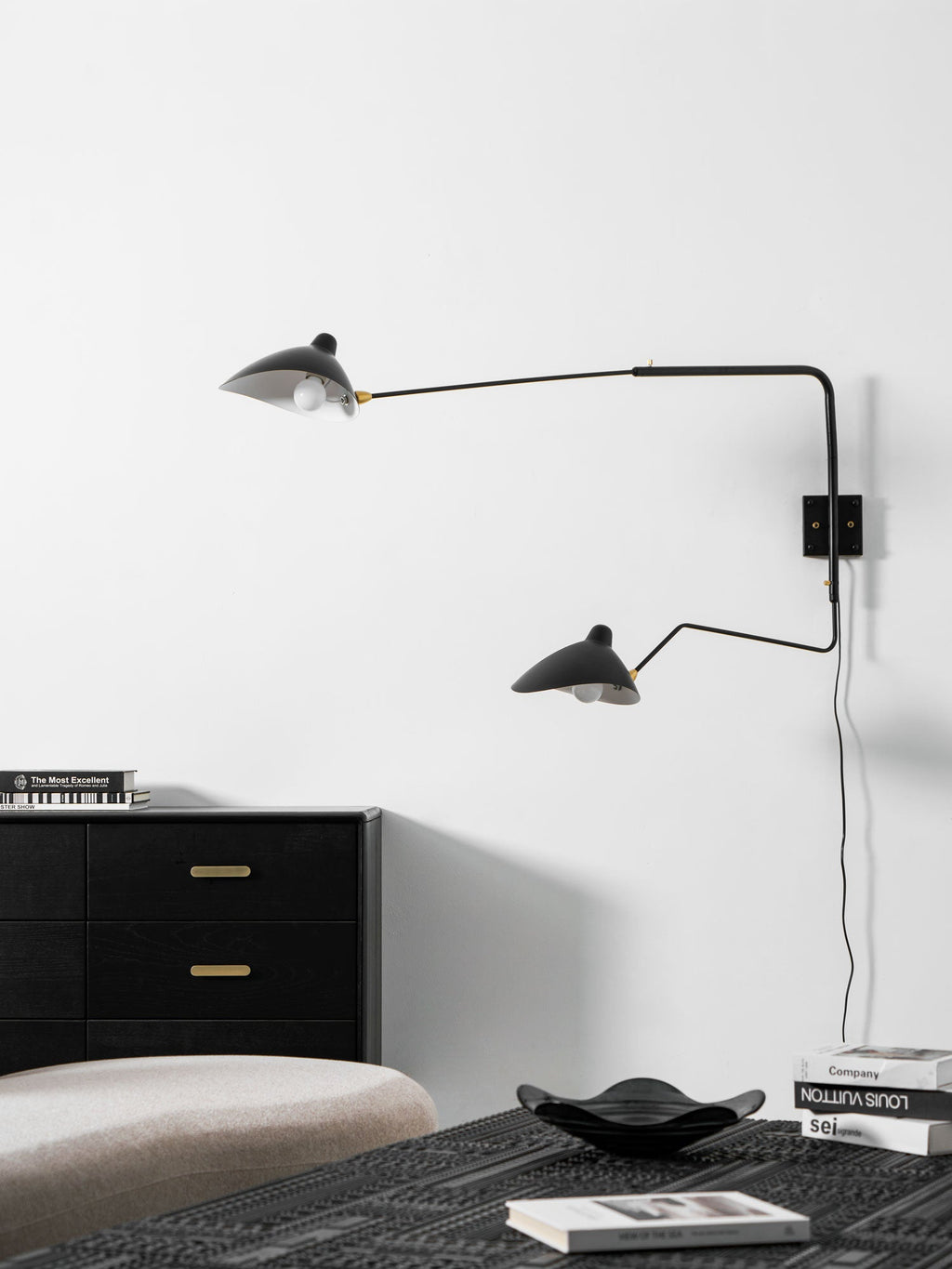 Black Arm Sconce — Wall Sconce | Maison Monashee — view 36